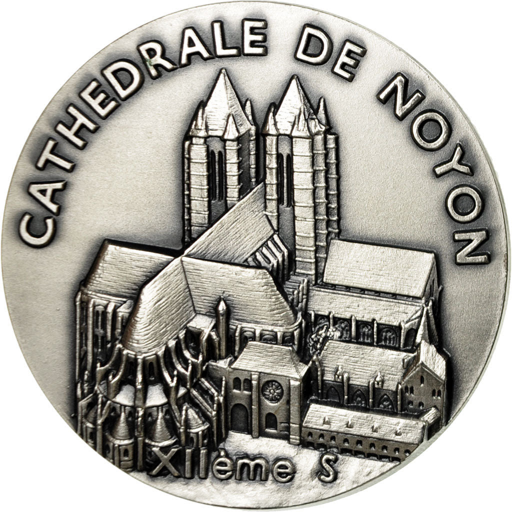 France, Médaille, Cathédrale de Noyon, Saint Eloi, Pichard, SPL+, Silvered