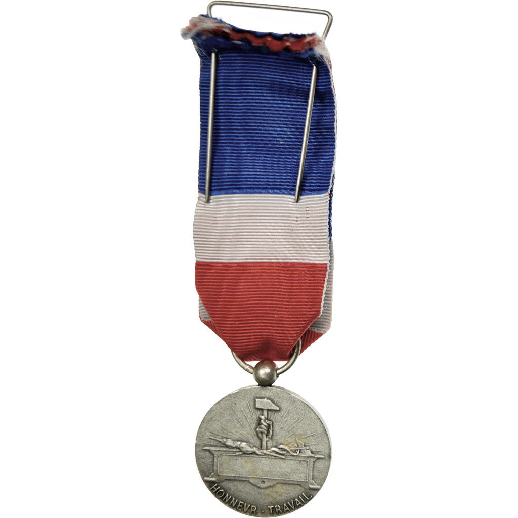 France, Médaille d'honneur du travail, Medal, Excellent Quality, Silvered