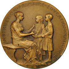 France, Medal, Instruction Primaire, Education Nationale, 1902-1903, Roty