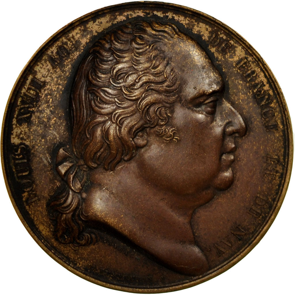 Frankrijk, Medaille, Louis XVIII, Voyage de la Corvette l'Uranie, Hémisphère