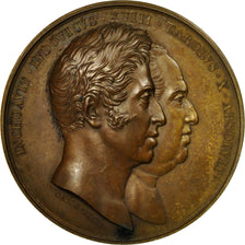 France, Medal, Charles X, restauration de la Statue de Louis XIV à Lyon, 1825