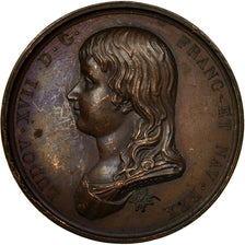 Francia, medalla, Restauration, Décès de Louis XVII, 1795, Andrieu, MBC+