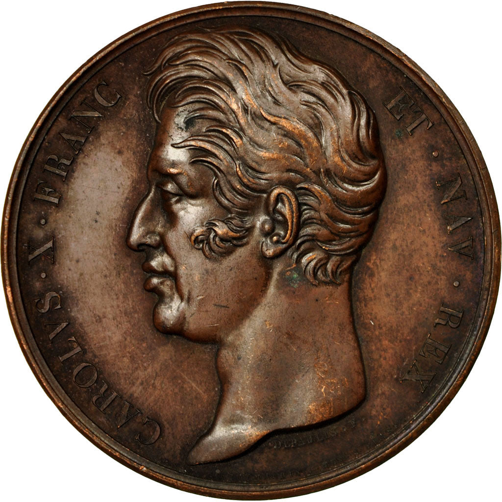Francia, medaglia, Charles X, Monument à la Mémoire du Général Charette