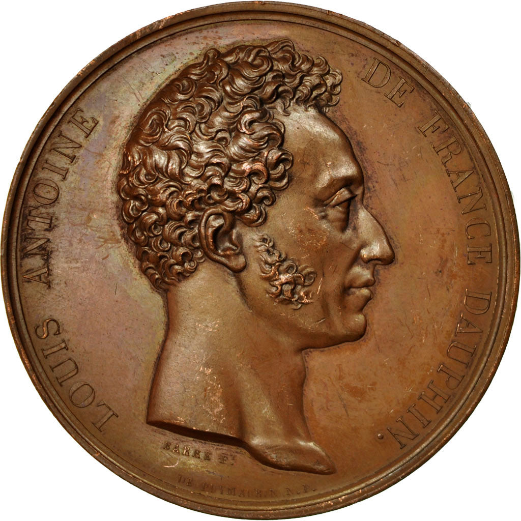 Francia, medaglia, Louis Antoine de France et Marie Thérèse, De Puymaurin