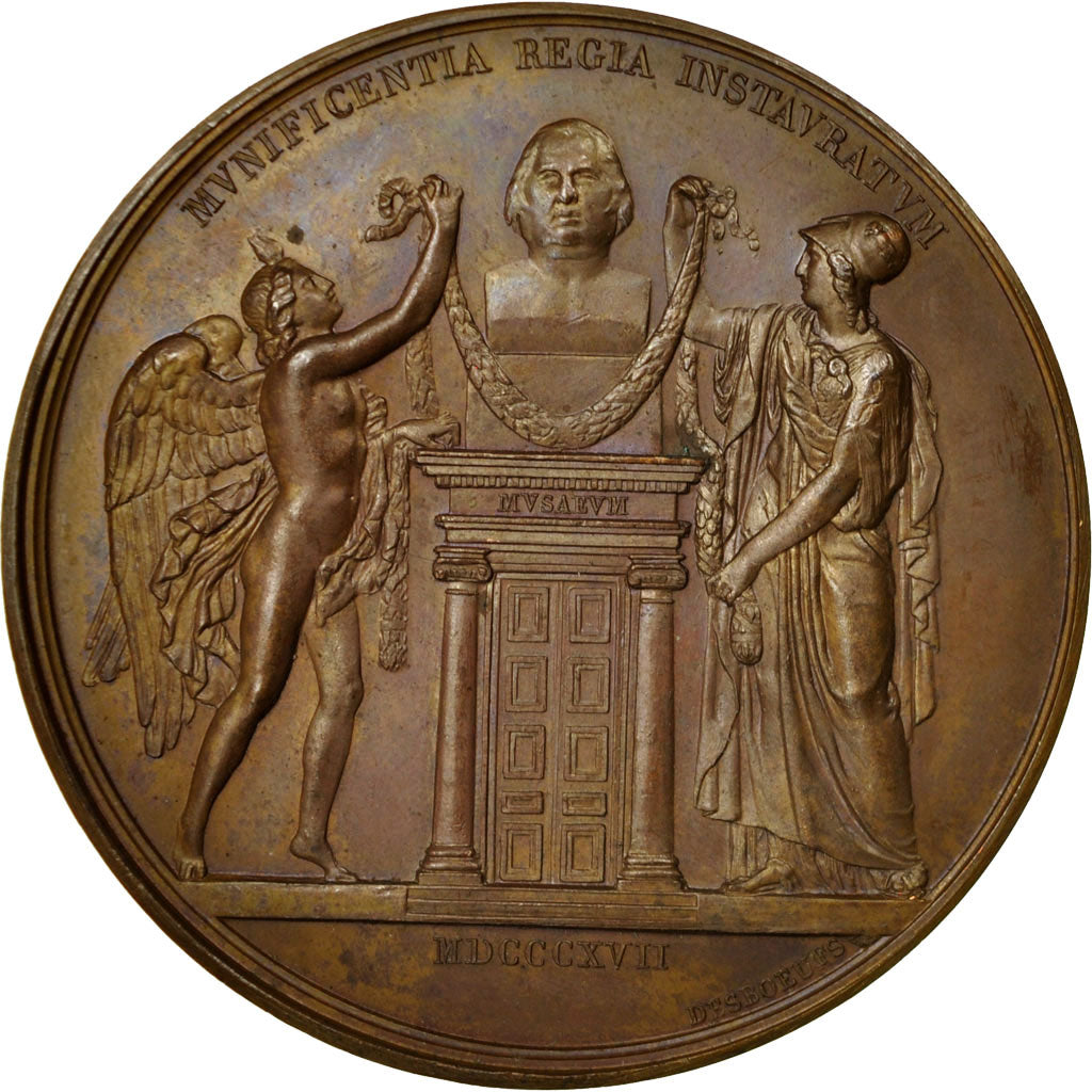 Frankreich, Medaille, Louis XVIII, Seconde Restauration, 1817, Andrieu, VZ