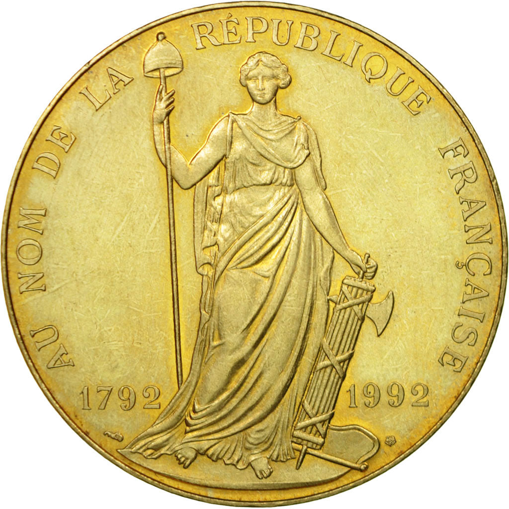France, Médaille, Economie, Au Nom de la République Française, 1992, SPL
