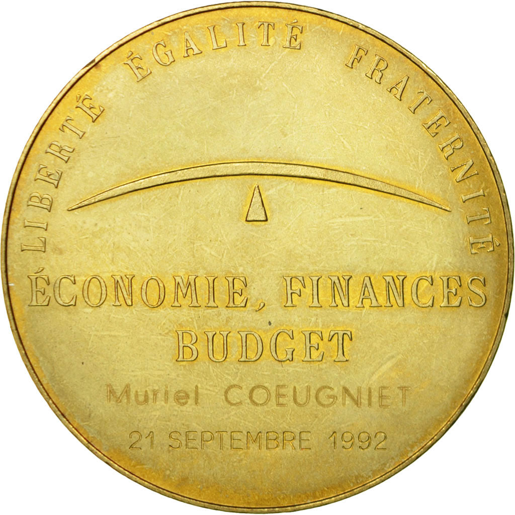 France, Médaille, Economie, Au Nom de la République Française, 1992, SPL