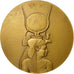 France, Médaille, Unesco-Philae, Pharaon, 1976, Leognany, SUP, Bronze