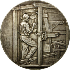 Francia, medalla, Union Syndicale des Tissus et habillement, 1932, Rivet, EBC