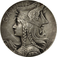 France, Medal, Gallia, F.G.S.P.F, Auxerre, 1930, Morlon, AU(55-58), Silvered