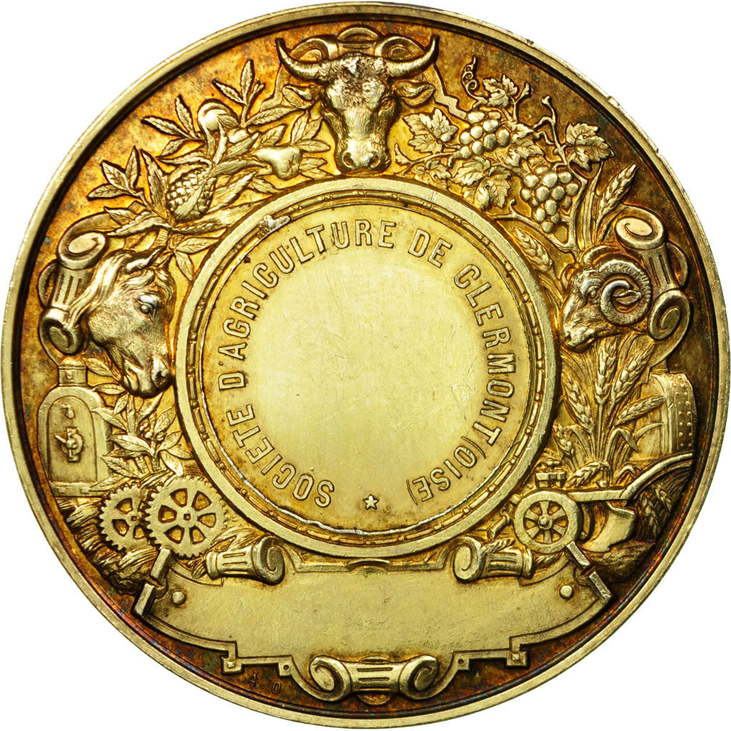 France, Médaille, Société d'Agriculture de Clermont (Oise), Desaide, SUP+