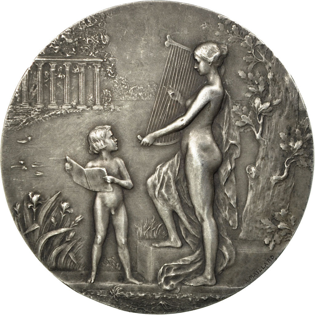 France, Medal, Concours International de Musique d'Epernay, 1905, Aug.Maillard