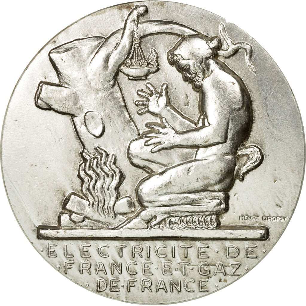 France, Medal, Électricité de France et gaz de France, Dropsy, MS(60-62)