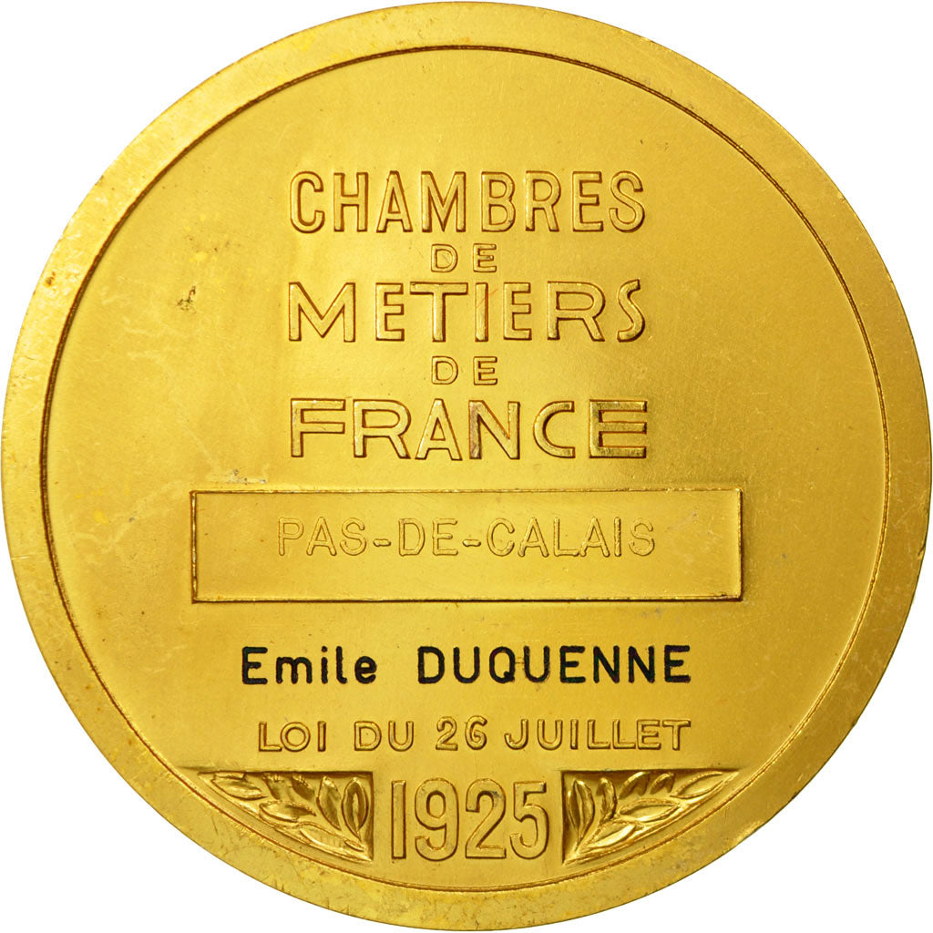 Francja, Medal, Chambre de métiers de France, 1984, MS(64), Pokryty brązem