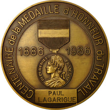 France, Medal, Centenaire de la Médaille d'honneur du Travail, 1986, MS(63)