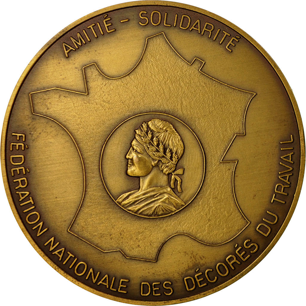 France, Medal, Centenaire de la Médaille d'honneur du Travail, 1986, MS(63)