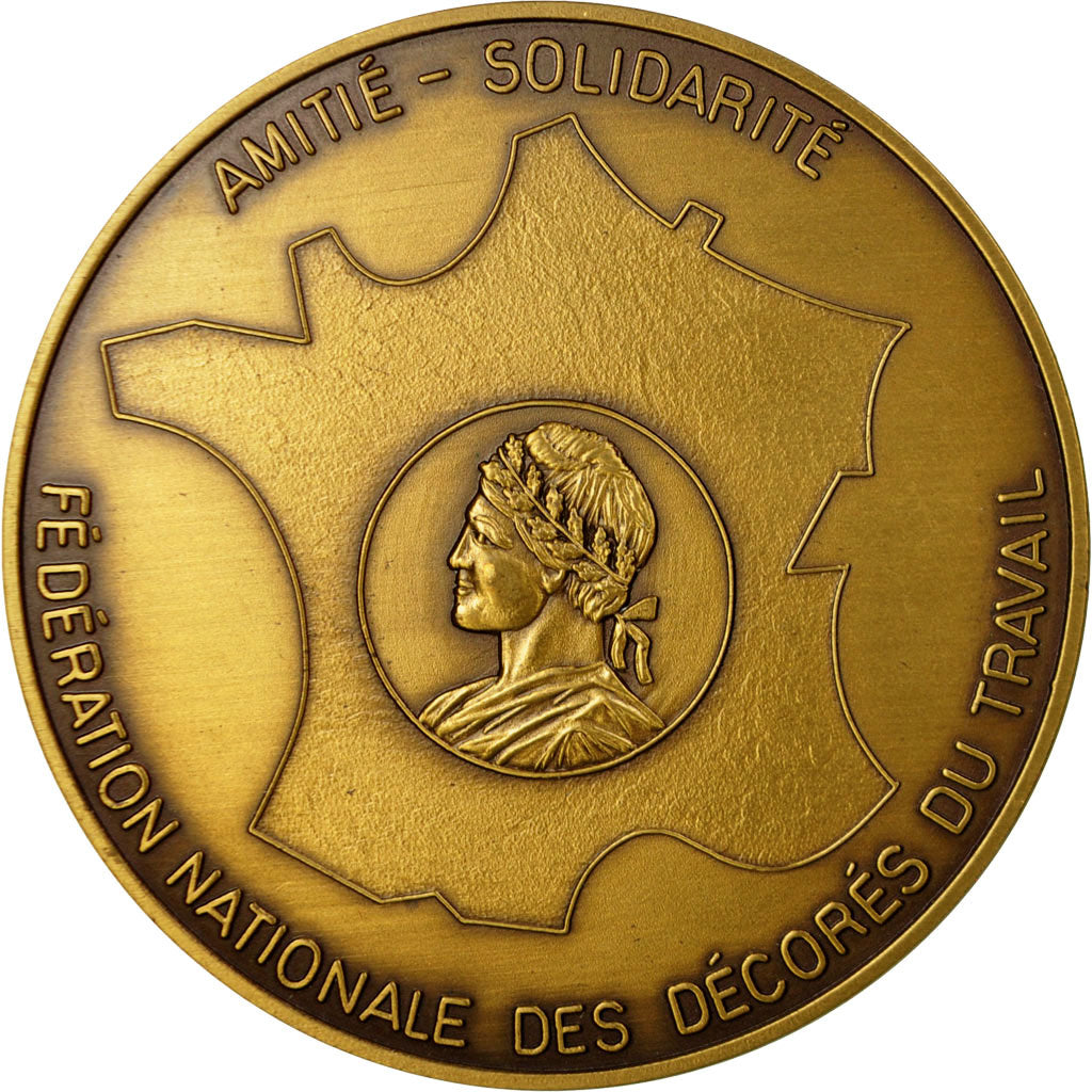 France, Medal, Centenaire de la Médaille d'honneur du Travail, 1986, MS(64)