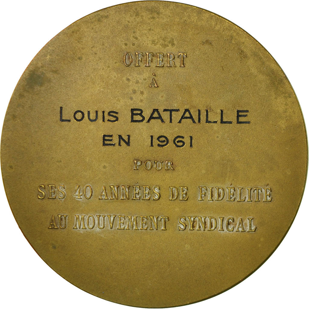 France, Medal, Fédération des Travailleurs de la Métallurgie, CGT, 1961