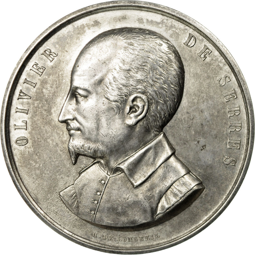 France, Medal, Olivier de Serres, Société d'Agriculture du Pas-de-Calais