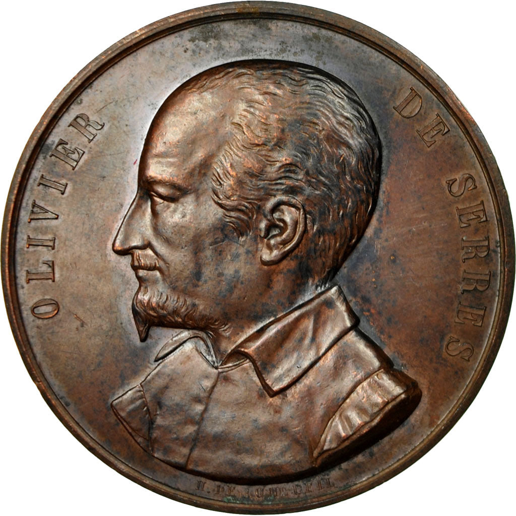 France, Medal, Olivier de Serres, Société d'Agriculture du Pas-de-Calais