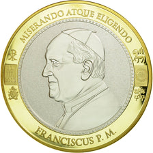 Vatican, Medal, Le Pape François, 2013, MS(65-70), Copper Plated Silver