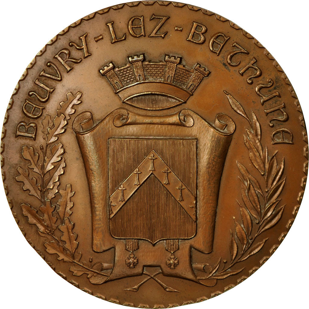 France, Médaille, Ancien Combattant, Beuvry-Lez-Béthune, 1977, SPL, Bronze