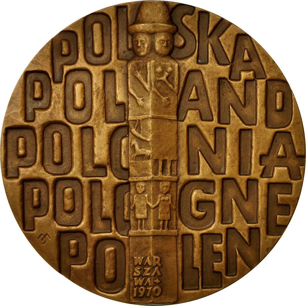 Polen, Medaille, Varsovie, 1970, UNC, Bronze
