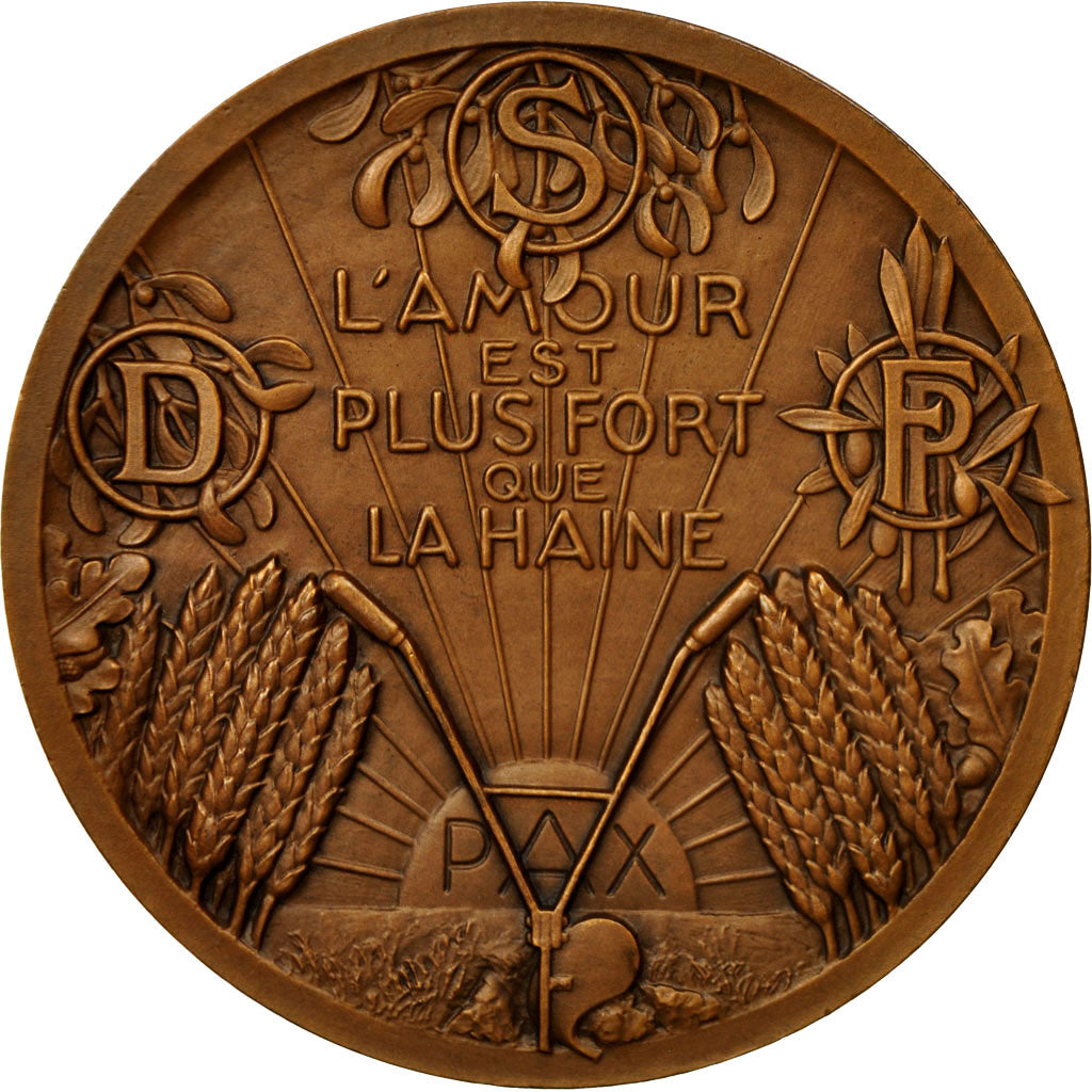 France, Medal, Politique, Marc Sangnier, Bazor, MS(64), Bronze