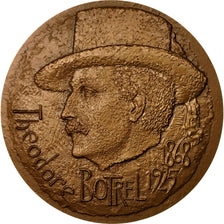 France, Medal, Musique, Théodore Botrel, 1972, Quillivic, MS(64), Bronze