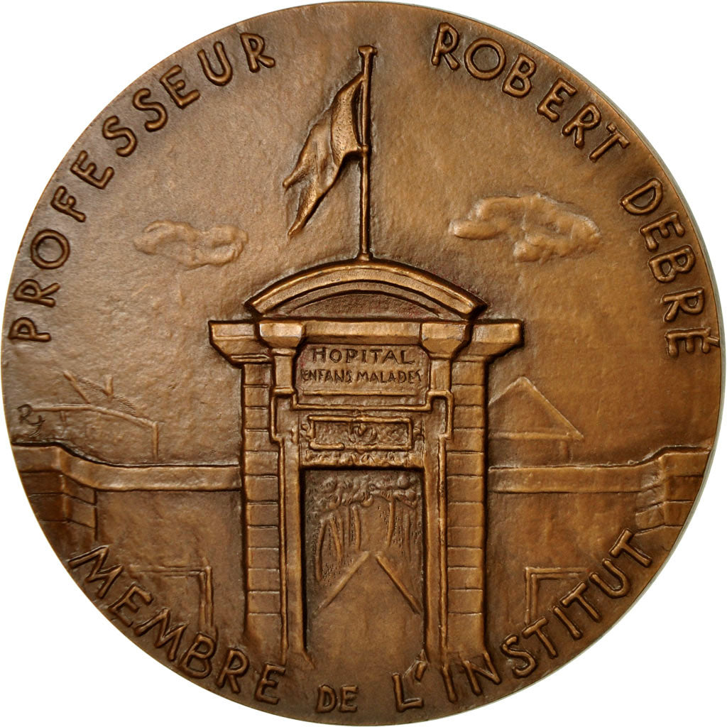France, Medal, Médecine, Professeur Robert Debré, 1969, Joly, MS(63), Bronze