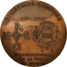 France, Medal, Millénaire Capétien, Ville de Noyon, 1987, VF(30-35), Copper