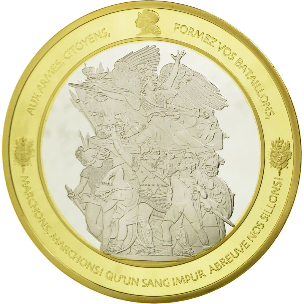France, Medal, Les piliers de la République, Marianne, 2014, MS(65-70), Copper