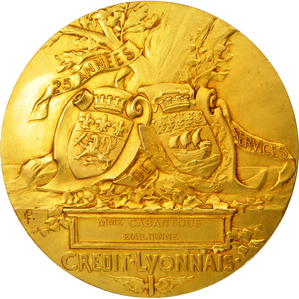 Francia, medaglia, Henri Germain, Fondateur du Crédit Lyonnais, 1967, Pillet