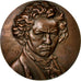 France, Médaille, Musique, Ludwig Von Beethoven, 1983, Auguste Coutin, SPL