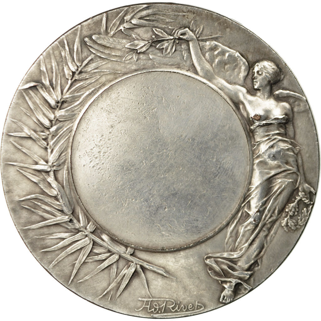 France, Medal, Paix et Mère Patrie, Rivet, AU(55-58), Silvered bronze
