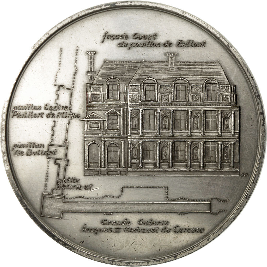 France, Medal, Histoire, Pavillon de Bullant, 1972, Bret, AU(55-58), Silver