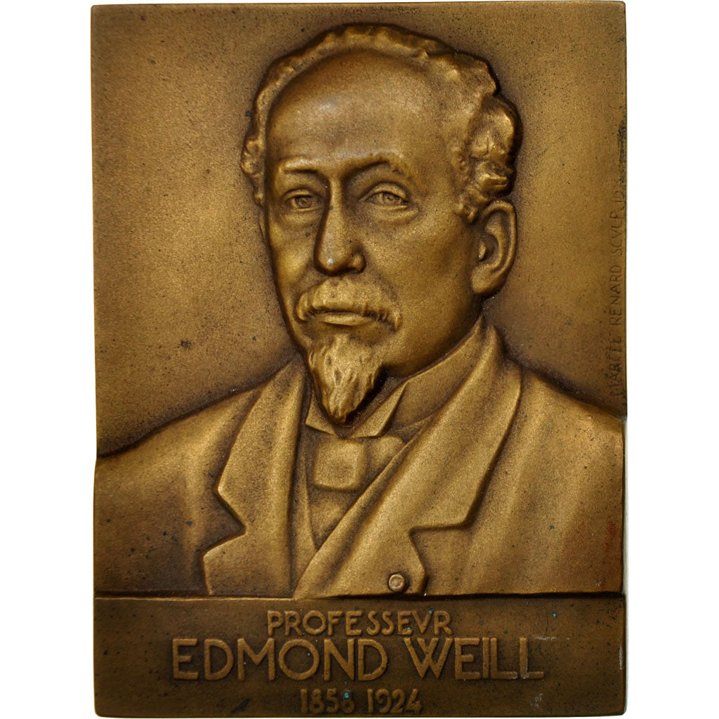 Frankrijk, Medaille, Médecine, Professeur Edmund Weill, 1925, Renard, PR