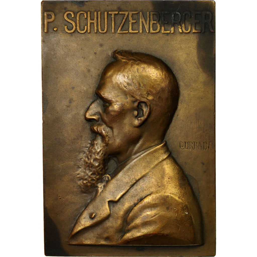 Frankrijk, Medaille, Centenaire du professeur Schutzenberger, 1929, Urbain, ZF