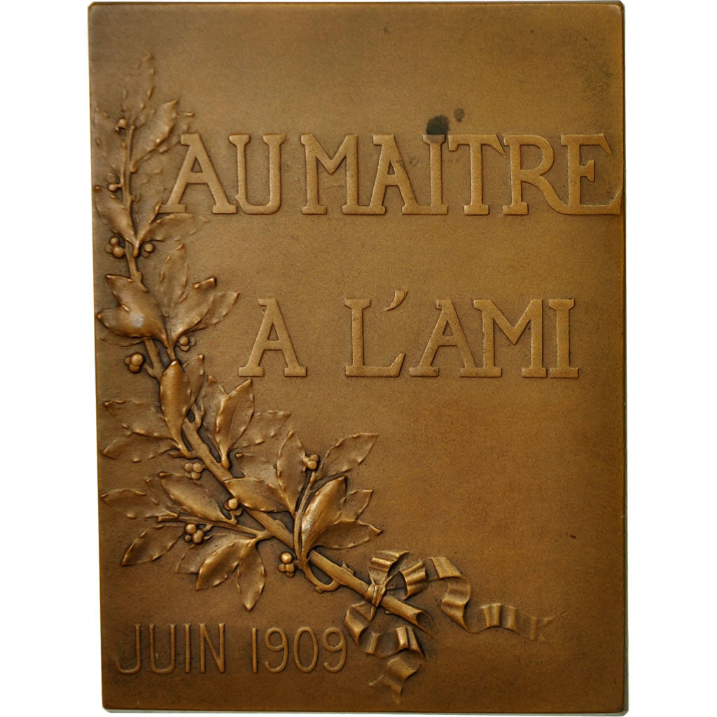 Frankreich, Medaille, Médecine, Professeur Lanelongue, 1909, Leroux, VZ, Bronze