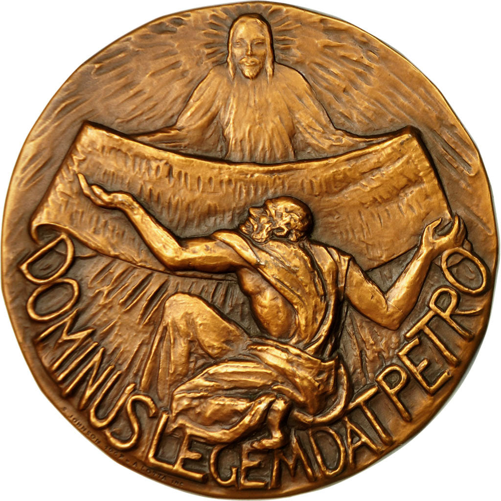 Vaticano, medalla, Martyre de l'Apôtre Saint Pierre, 1967, Johnson, SC, Bronce