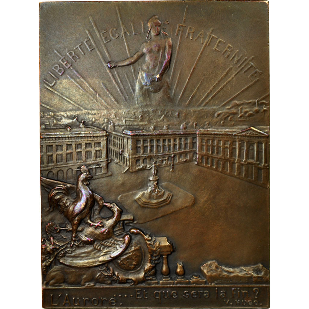 France, Medal, Reims, Bombardement et incendie de la Cathédrale, 1917