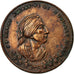 France, Medal, Révolution, Mort de Marat, 1793, EF(40-45), Copper