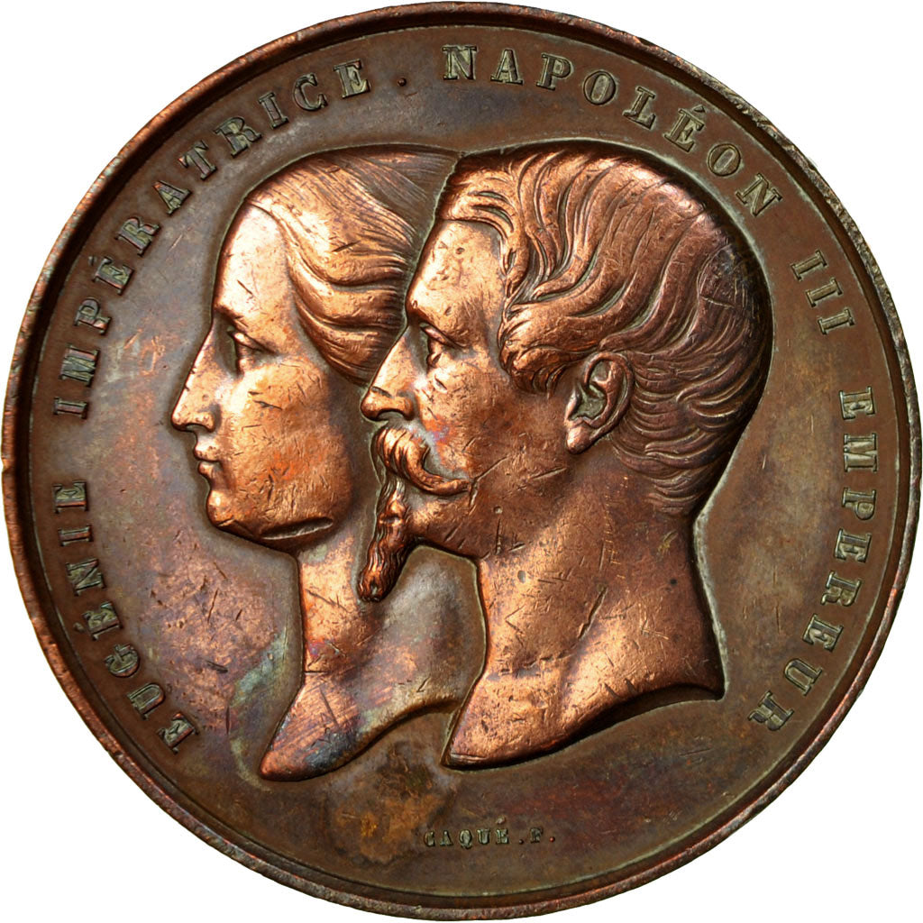 France, Medal, Second Empire, Exposition Universelle, Palais de l'Industrie