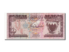 Bahrain, 1/2 Dinar, 1973, VF(30-35)