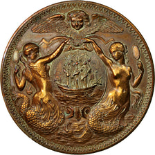 France, Medal, Concours de Boucher, Ville de Dieppe, 1901, EF(40-45), Bronze