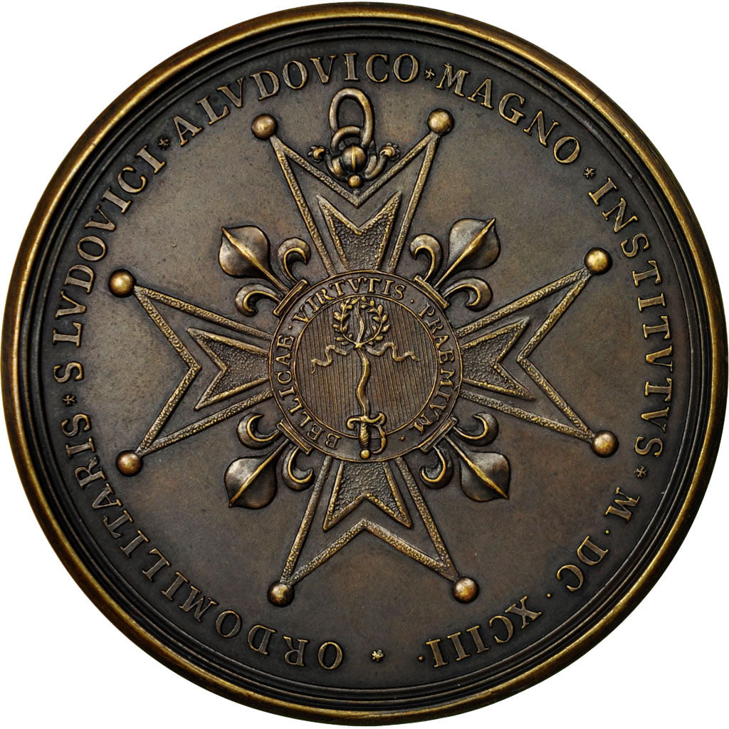 Frankrijk, Medaille, Louis XIV, Ordre Militaire de Saint Louis, Hupière, PR+