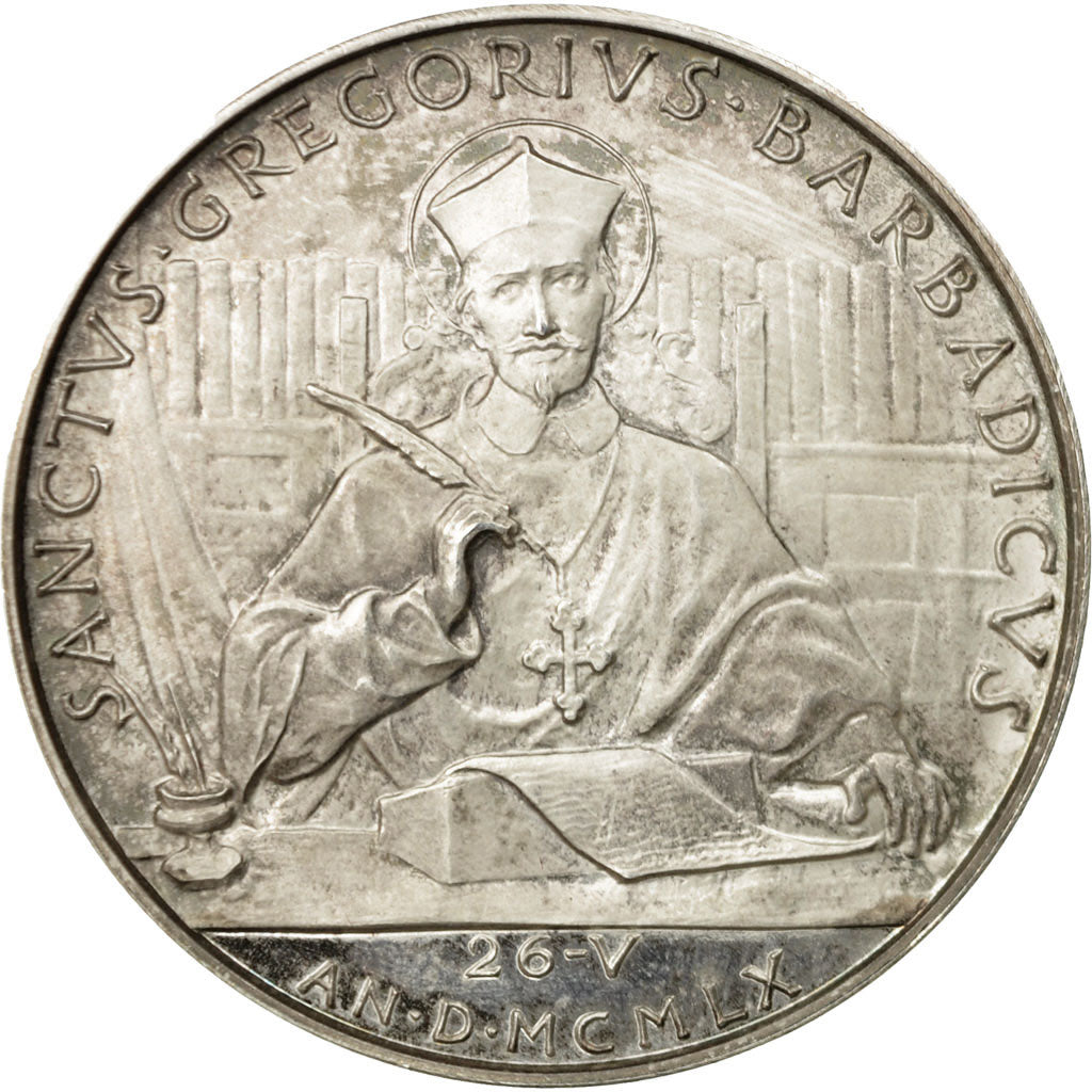 Vatican, Medal, Giovanni XXIII, Canonisation de Grégoire Barbadigo, 1961