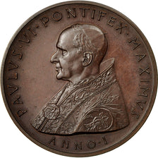 Vaticaan, Medaille, Paul VI, Médaille Annuelle, 1963, Giampaoli, PR+, Bronze