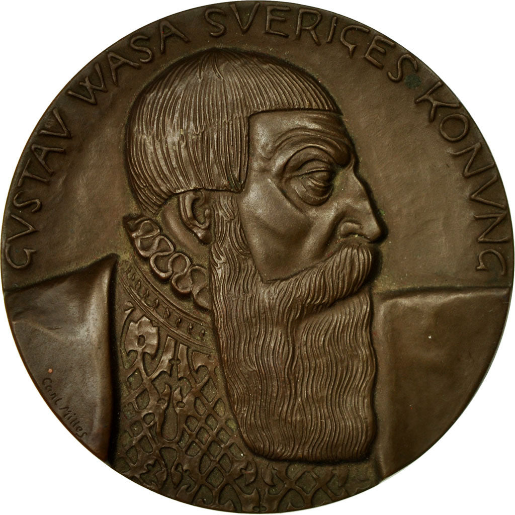 Sweden, Medal, King Gustav Wasa, 1923, Carl Milles, MS(60-62), Bronze