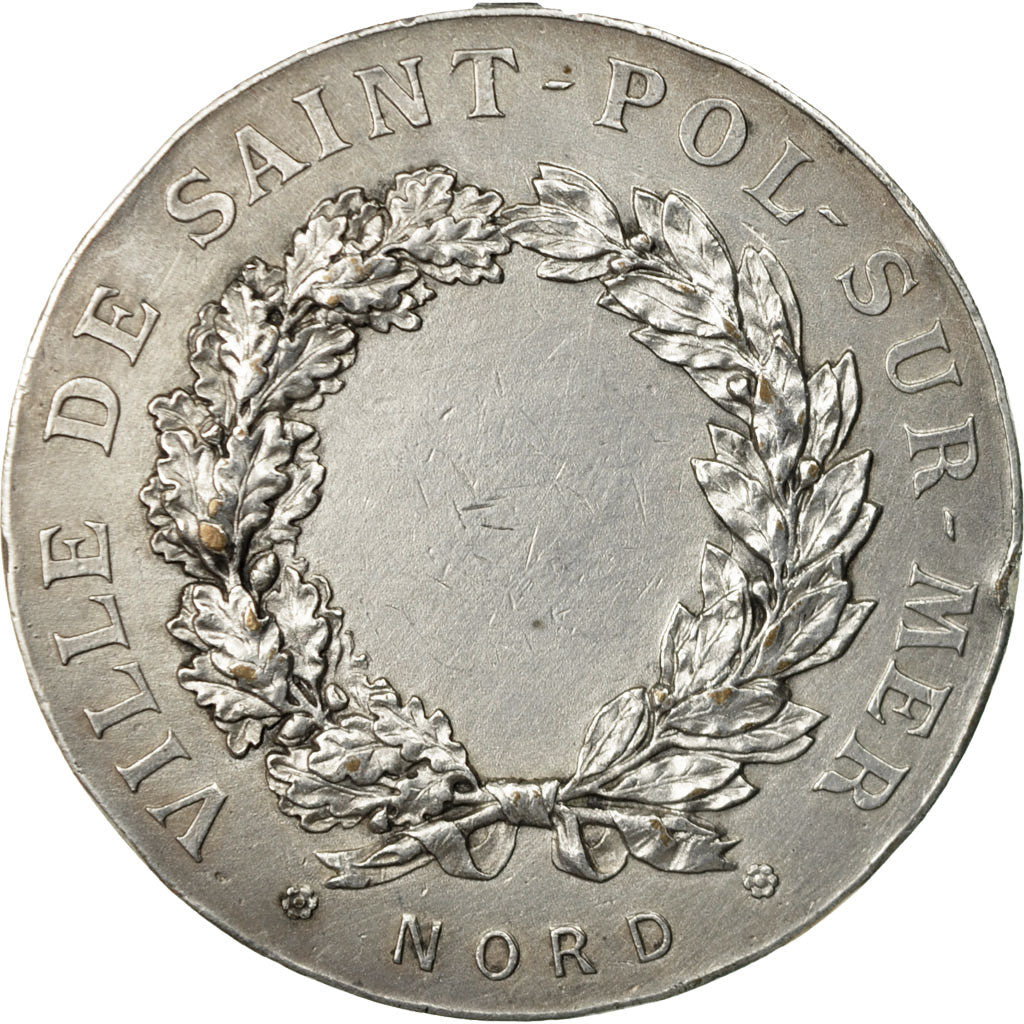 France, Medal, Ville de Saint-Pol-sur-Mer, Nord, Vernon, VF(30-35), Silvered